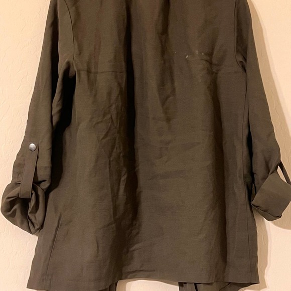Womens Size S Nine West Green Utility Coat - Picture 4 of 5
